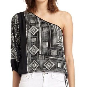 NWT BCBG Acacia scarf blouse